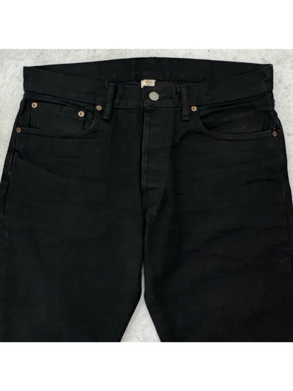 RRL Double RL Japanese Selvedge Denim Jeans Men’s 33x32 Black Slim Fit USA Made